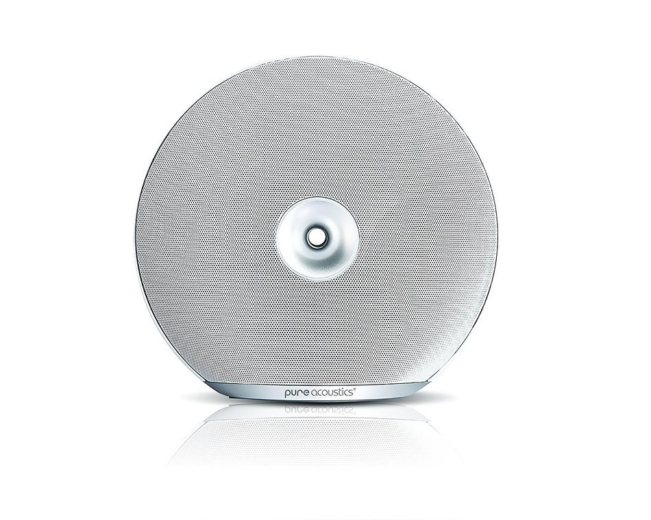 Pure Acoustics Halo Portable Wireless Bluetooth Speaker 10W Output Power, 8 Hours of Play White N4