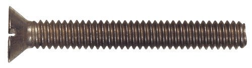 The Hillman Group 3068 10-24 x 2-Inch Stainless Flat Head Slotted Machine Screw, 10-Pack by The Hillman Group