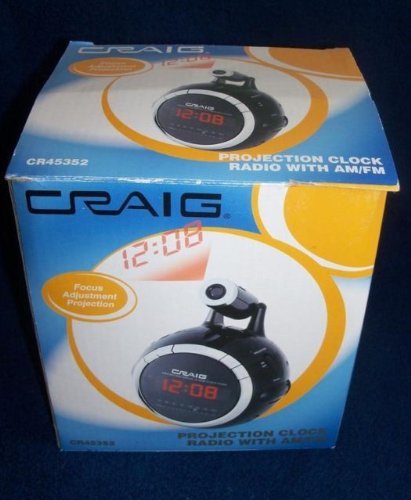Projection Clock Radio with AM/FM