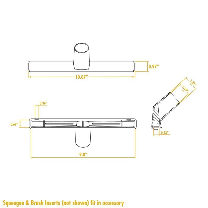 WORKSHOP Wet Dry Vacuum Accessories WS12553A Shop Vacuum Attachment Kit For Use With Shop Vacuum 1-1/4-Inch Hose N3