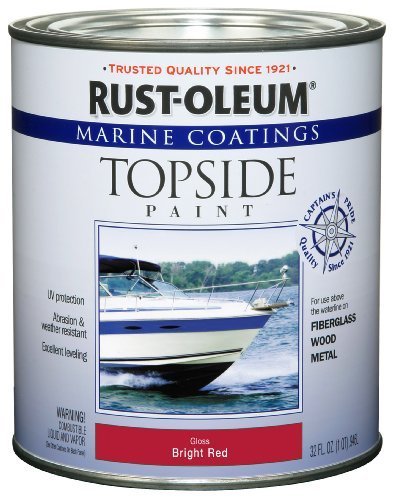 Rust-Oleum 207004 Marine Topside Paint, Bright Red, 1-Quart by Rust-Oleum