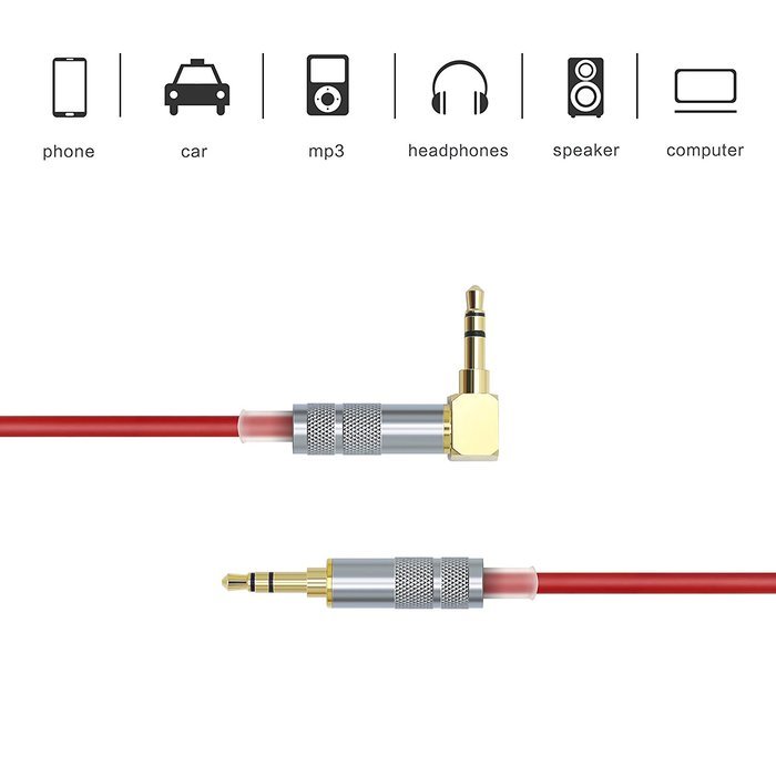 gotor 3.5mm to 3.5mm Cable Audio Cord Audio Cable Headphone Extension Cable AUX Cord AUX Cable For Car, 1.2m 4ft...