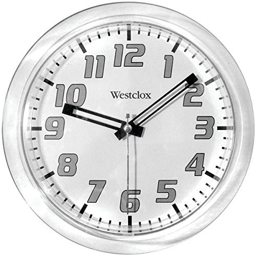 New WESTCLOX 32004 7.75" Translucent Wall Clock (White)
