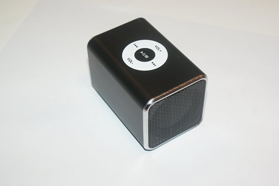Rectangular FM Radio with Dual Speakers (Black) N3