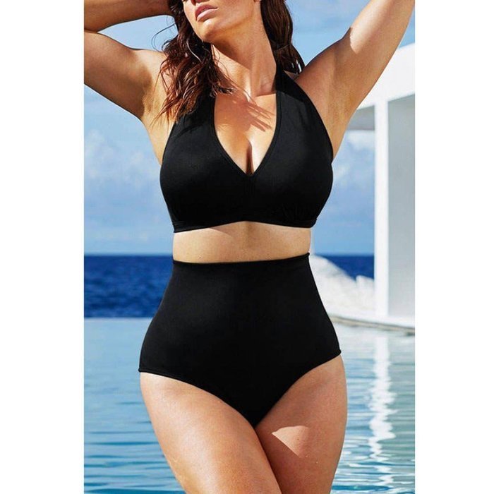 HOT Sale!Canserin Women Plus Size High Waist Push up Padded Bikini N22