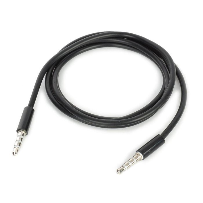 Conwork 2-Pack 3.5mm 4-Pin Universal Male to Male Auxiliary Extension Audio Stereo Cable Cord for Headphones -... N3