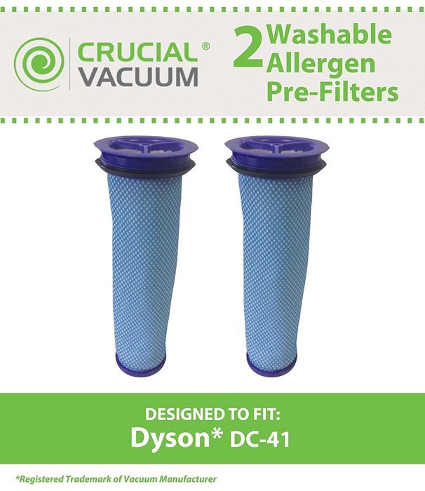 2 Dyson DC41, DC50 & DC65 Replacement Washable Reusable Allergen Pre-Filter Designed To Fit Dyson 41 Animal Upright...