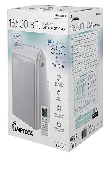Impecca IPAH14-KS 14,000 BTU Heat & Cool Portable Air Conditioner with Electronic Controls N35