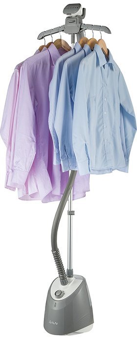 SALAV GS14-DJ Performance Garment Steamer with 360 Swivel Hanger, Dual Insulated Hose, 1500-Watt, Gray N4
