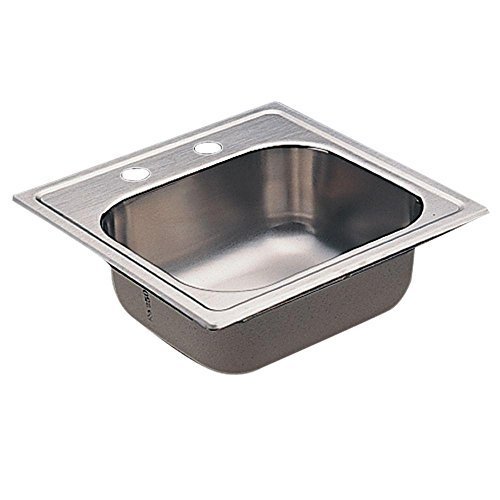 Moen Kg2045622 2000 Series 20 Gauge Single Bowl Drop In Sink, Stainless Steel by Moen