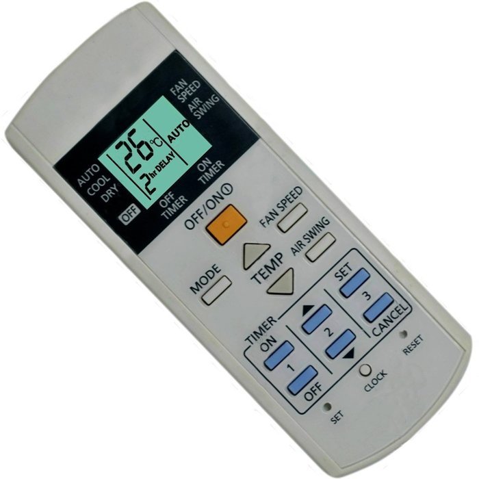 Generic Replacement Air Conditioner Remote Control for Panasonic A75c3058 A75c3068 A75c2988 A75c2604 A75c3169... N2