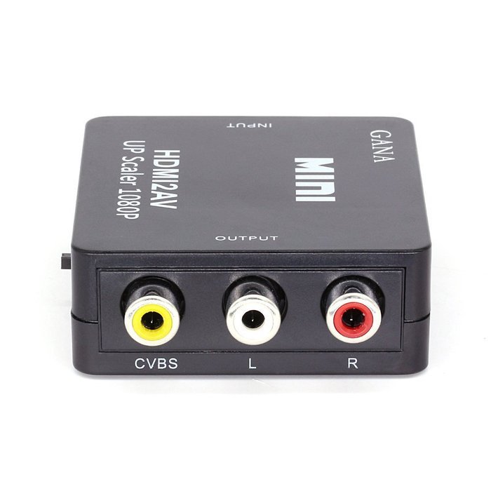 HDMI to AV,GANA 1080P HDMI to AV 3RCA CVBs Composite Video Audio Converter Adapter Supporting PAL/NTSC with USB... N2