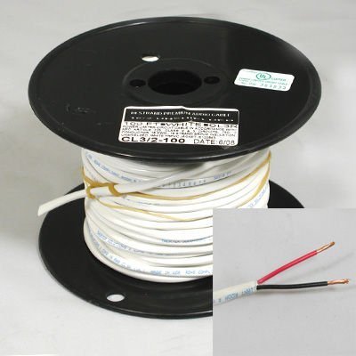 Theater Solutions CL3/2-100 100-Foot Roll of Outdoor In Wall In Ceiling Home Audio CL3 Speaker Wire N2