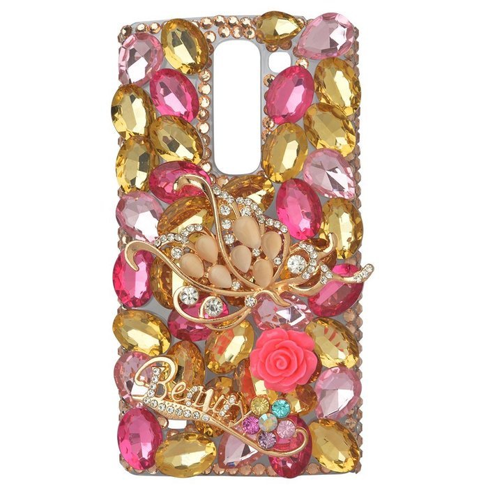 Spritech(TM) Bling Clear Phone Case For LG spirit h440 C70/LG Escape 2/LG Logos/LG Spirit 4G LTE,3D Handmade Silver... N59
