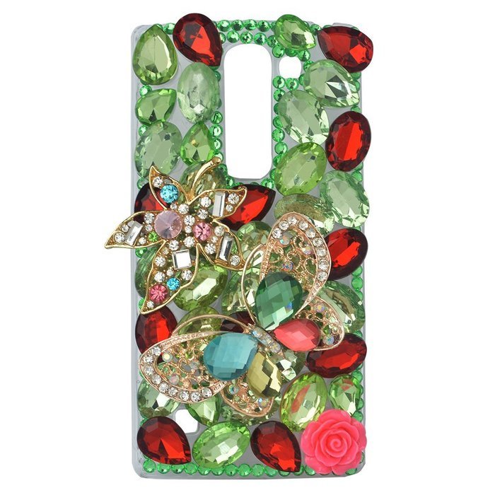Spritech(TM) Bling Clear Phone Case For LG spirit h440 C70/LG Escape 2/LG Logos/LG Spirit 4G LTE,3D Handmade Silver... N61