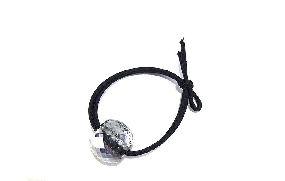 Nkisup Acrylic Ball Decorate Elastic Hair Band Hair Accessories Holder (Gold) N6