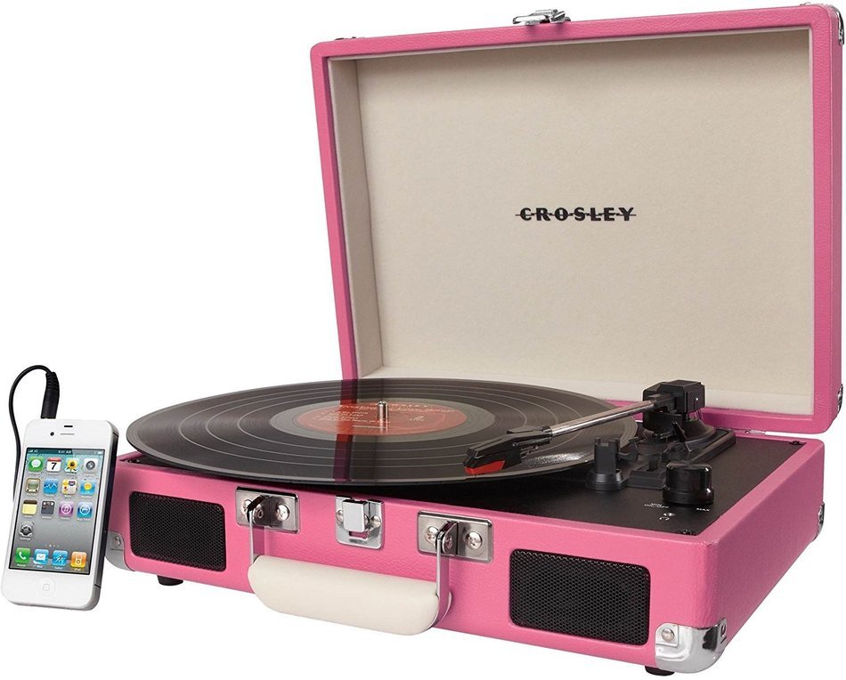 Crosley Cruiser. The Best Modern Portable & Lightweight Turntable Suitcase, Briefcase 3 Speed Gramophone, Vinyl... N40