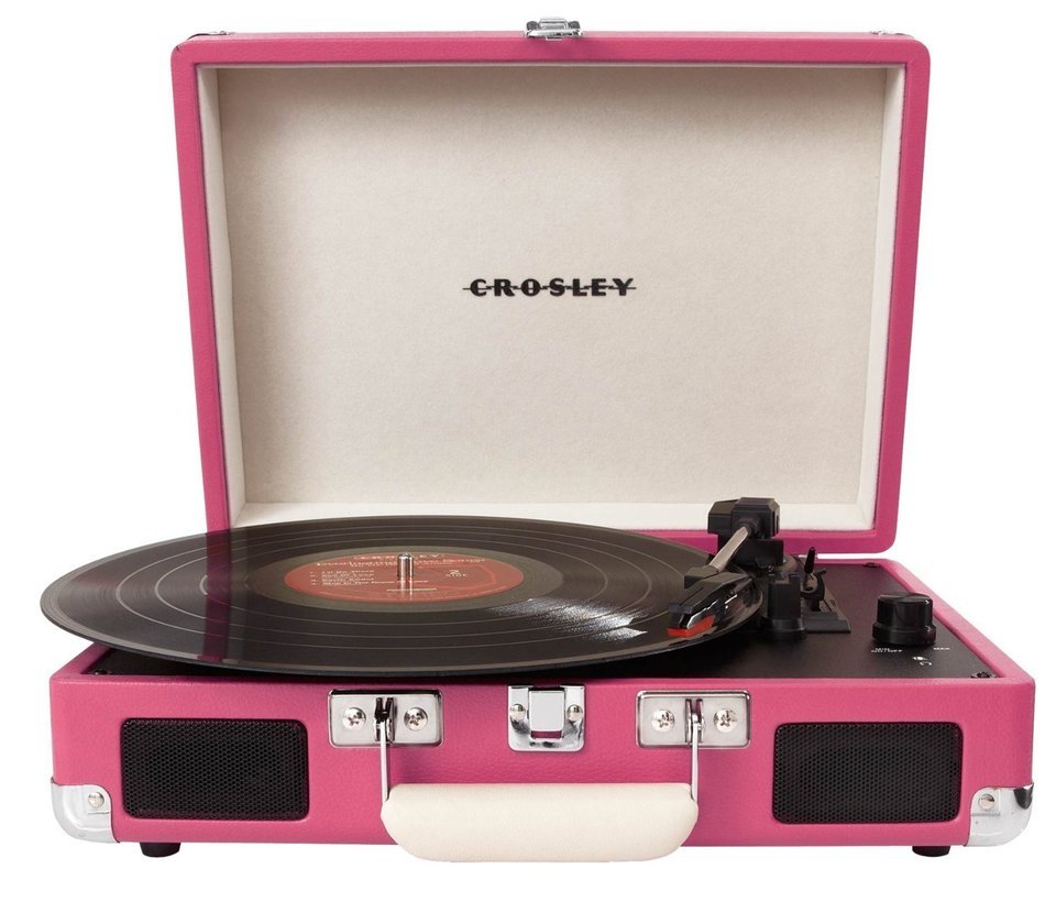 Crosley Cruiser. The Best Modern Portable & Lightweight Turntable Suitcase, Briefcase 3 Speed Gramophone, Vinyl... N41