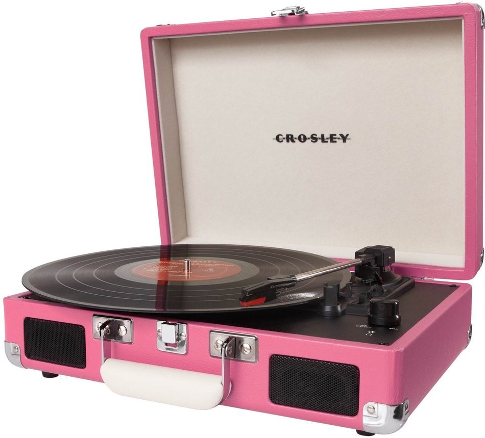 Crosley Cruiser. The Best Modern Portable & Lightweight Turntable Suitcase, Briefcase 3 Speed Gramophone, Vinyl... N42