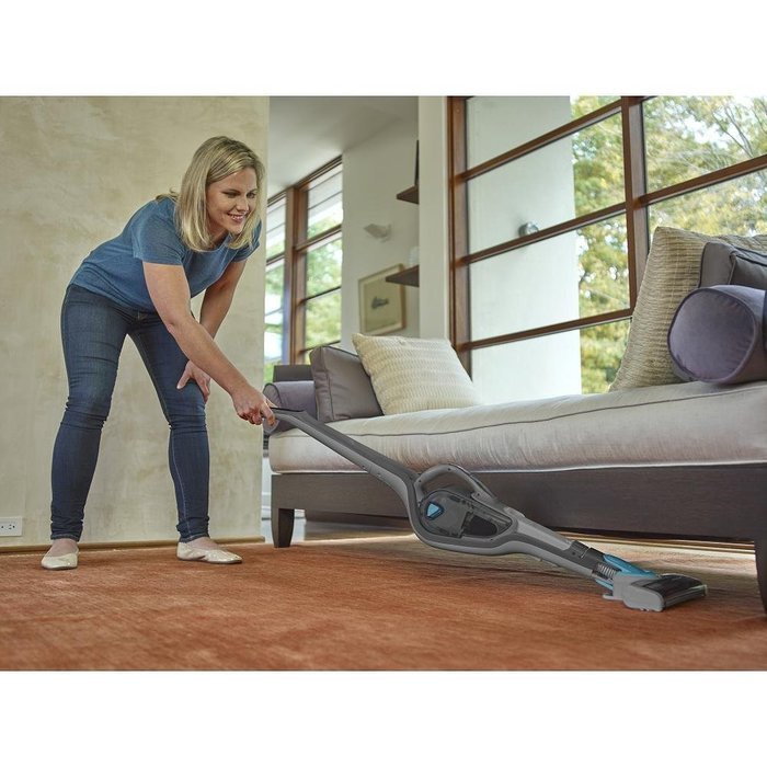 Black & Decker HSVJ520JMBF61 SMARTECH Cordless 20V Max Lithium 2-N-1 Stick Vacuum, Titan Blue N9