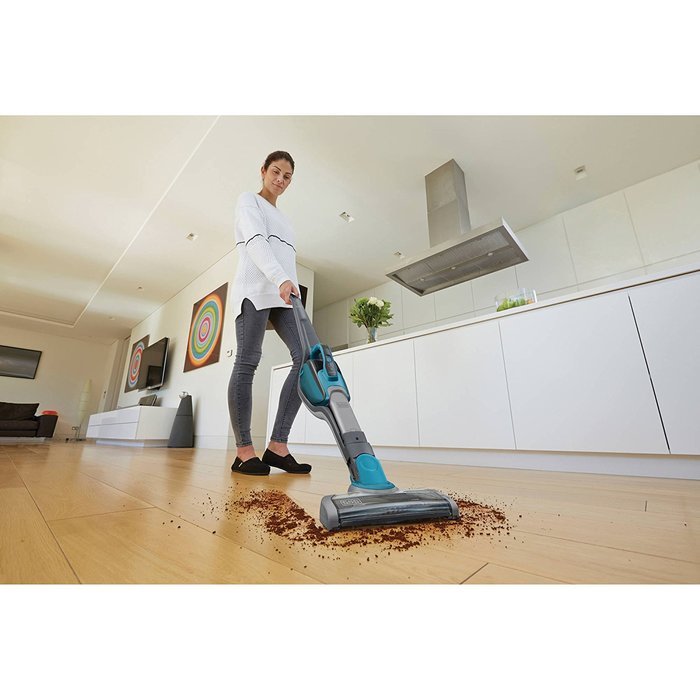 Black & Decker HSVJ520JMBF61 SMARTECH Cordless 20V Max Lithium 2-N-1 Stick Vacuum, Titan Blue N12