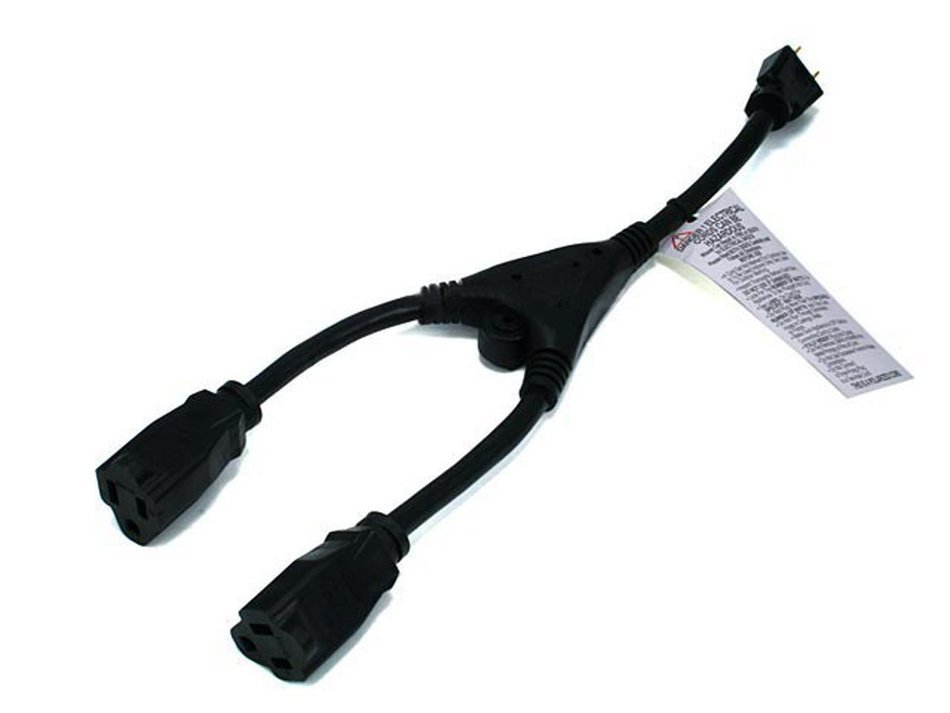 Monoprice 105309 14-Inch 14AWG Power Cord Splitter Cable, Black