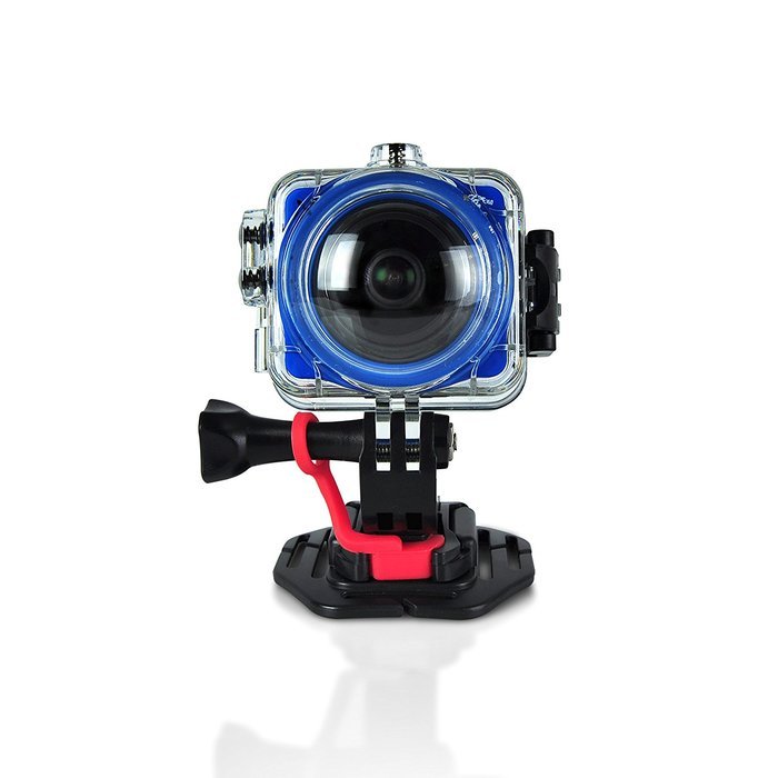 Gear Pro Waterproof Sports Action Camera 360 Degree Panoramic 8MP and 1080P HD With 1.5 inch LCD Screen (Blue) N10