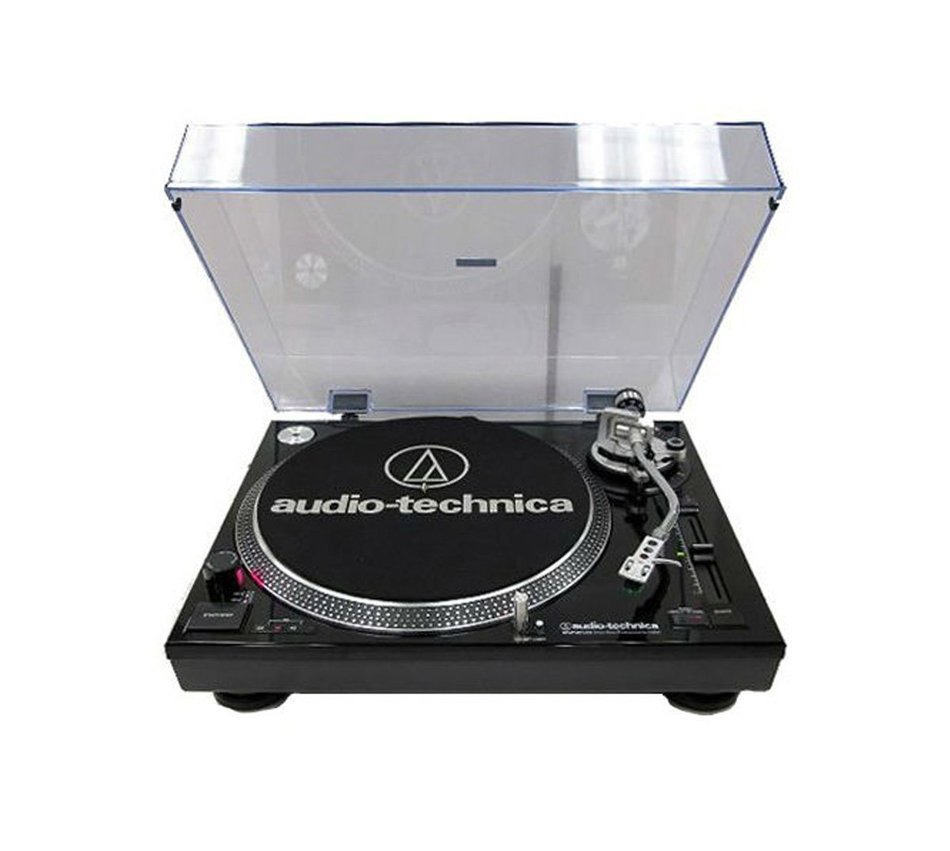 Audio-Technica AT-LP120-USB Turntable w/ Samson BT3 Monitors & Knox Carbon Fiber Brush Cleaner N2