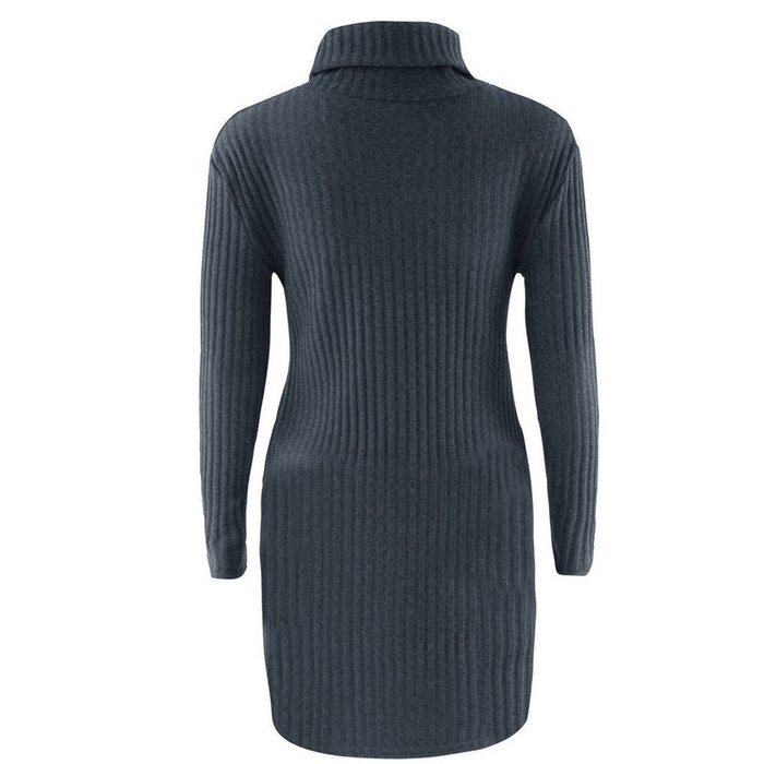Women Dress,Haoricu Fall Womens Casual Long Sleeve High-collar Solid Jumper Turtleneck Sweater Dress Skirt Coat... N32