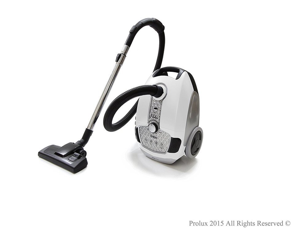 Tritan Canister Vacuum HEPA Sealed Hard Floor Vacuum Color: White N10