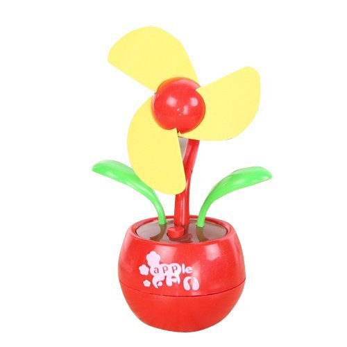 Desk Fan - YOKIRIN Apple Design Mini USB Rechargeable Battery Fan Portable Table Fan Cooling Fan for Home and... N6