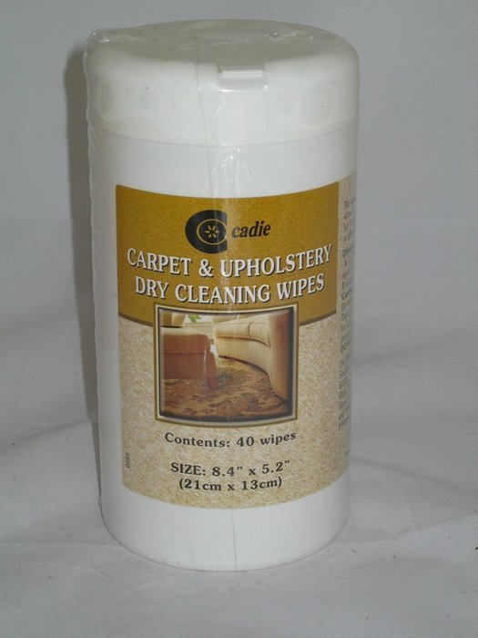 Carpet & Uphplstery Dry Cleaning Wipes