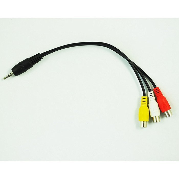 uxcell Black 3.5mm Plug Male to 3 RCA Female Adaptor Audio Video Cable N4