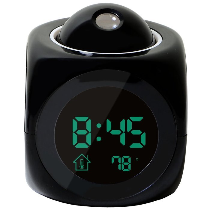 Alarm Clock Multi-function Digital LCD Voice Talking LED Projection Temperature. N6