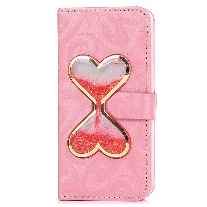 iPhone SE Case, iPhone 5/5S Case,YOKIRIN Stand Wallet Premium PU Leather with Handmade Flowing Glitter Liquid... N33