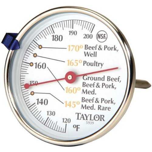 New TAYLOR 5939N Meat Dial Thermometer