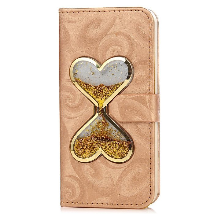 iPhone SE Case, iPhone 5/5S Case,YOKIRIN Stand Wallet Premium PU Leather with Handmade Flowing Glitter Liquid... N37