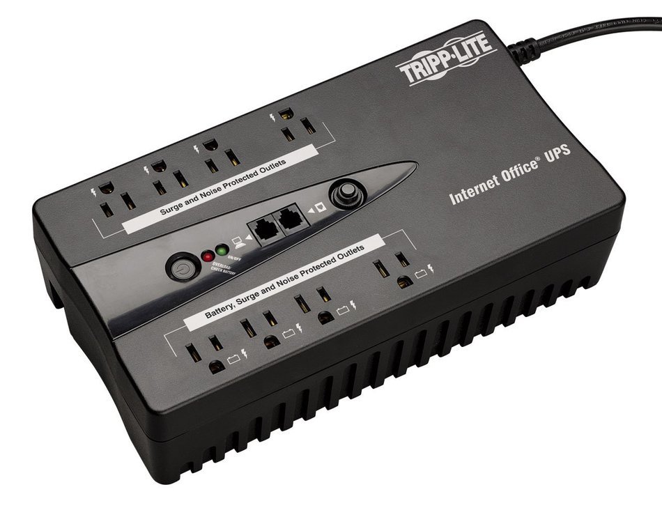 Tripp Lite 750VA UPS Desktop Battery Back Up, 12 Outlet, 450W 120V Standby, Ultra-Compact, USB (INTERNET750U) N3