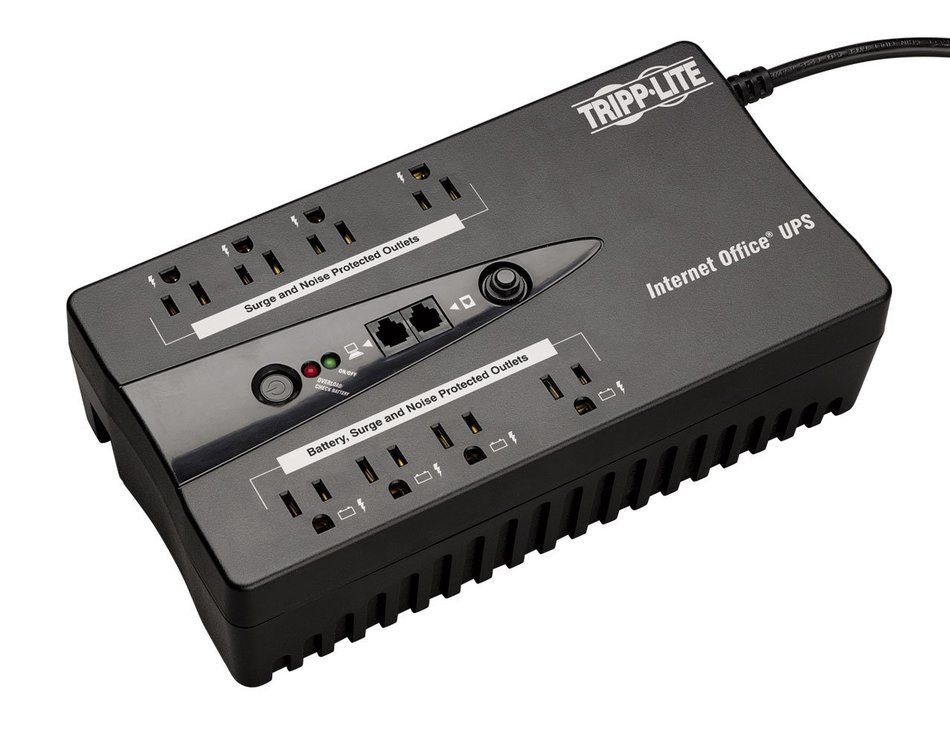 Tripp Lite 750VA UPS Desktop Battery Back Up, 12 Outlet, 450W 120V Standby, Ultra-Compact, USB (INTERNET750U) N4