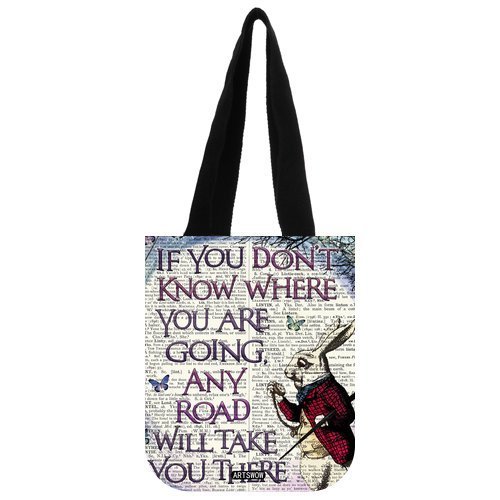 ARTSWOW Alice in Wonderland Custom Canvas Tote Bag (Two Sides) N9