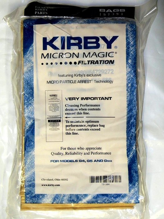 Kirby Micron Magic Vacuum Bags Sentria Ultimate Diamond G6 G5 G4 G3 197394 9pack