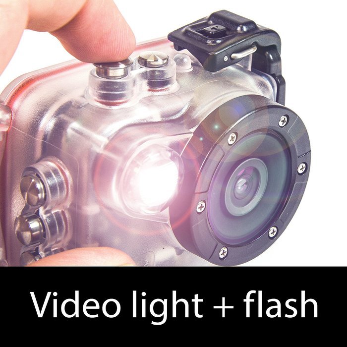 Intova HD2 Waterproof 8MP Action Camera with Built-In 150-Lumen Light & Remote Control N4