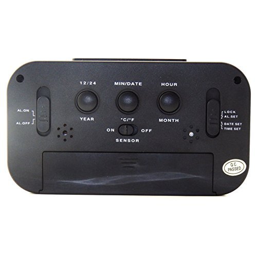 Elitek AC-8 Digital Silence LCD Alarm Clock LED Light Snooze / Backlight Digit Time Date Calendar N5
