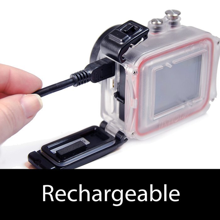 Intova HD2 Waterproof 8MP Action Camera with Built-In 150-Lumen Light & Remote Control N5