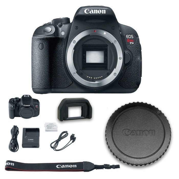 Canon T5i DSLR Camera (Body Only - No Lenses) + All Original Accessories Included - International Version