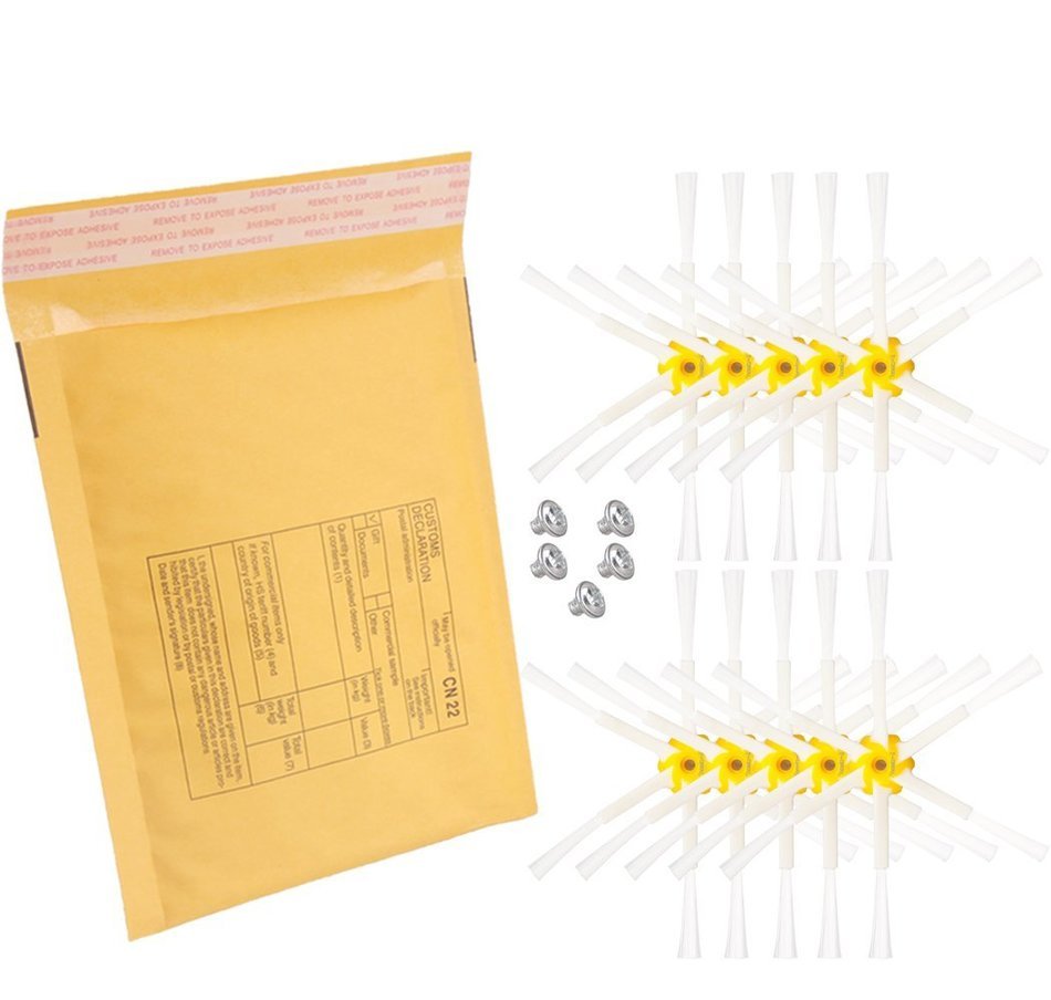 I-clean Vacuum Cleaner 6-arms Side Brushes+10 Packs for iRobot Roomba 770, 780, 790, 650, 595, 630 N3