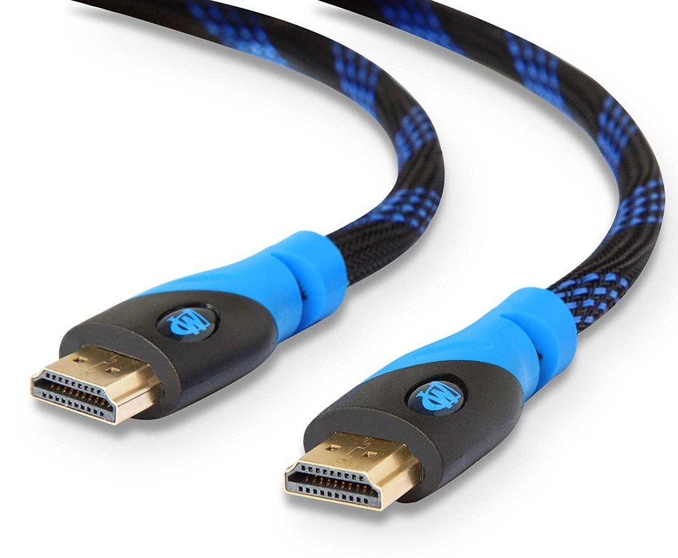 Mounting Dream MD5725 9 Feet HDMI Cable with 24 Gold Plated Connector, Supports 1080P, 4K, 3D, High Speed and...
