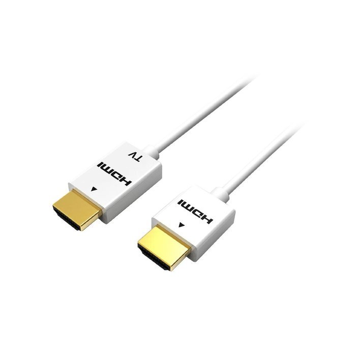 C&E CNE77413 15-Feet Ultra Slim Series High Performance HDMI Cable with RedMere Technology, White N2