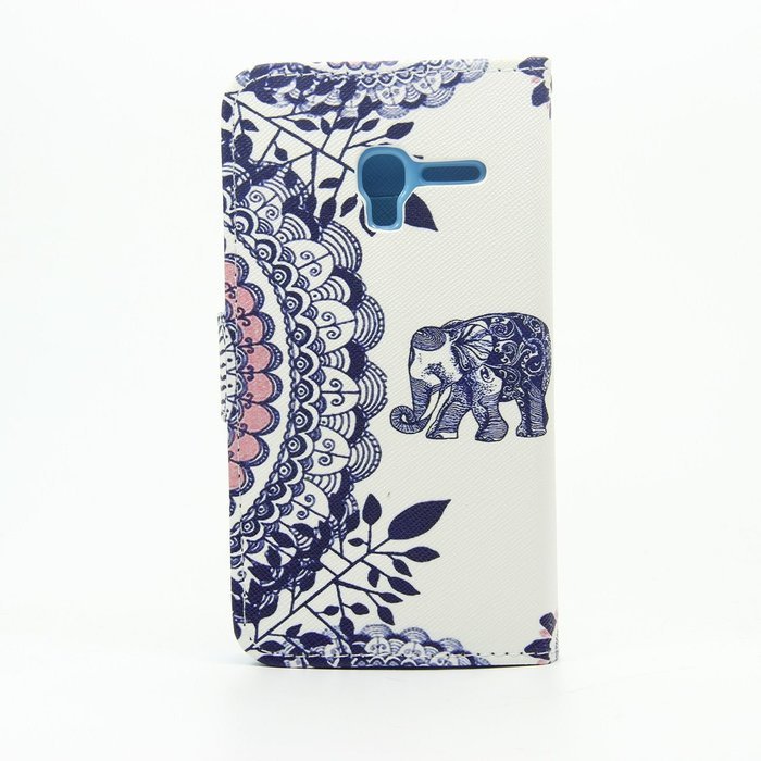 Alcatel One Touch Pop 3 Case,ikasus Colorful Painted Premium PU Leather Fold Wallet Pouch Case Flip Stand Credit... N21