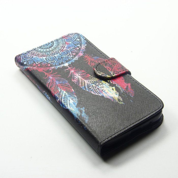 Alcatel One Touch Pop 3 Case,ikasus Colorful Painted Premium PU Leather Fold Wallet Pouch Case Flip Stand Credit... N26